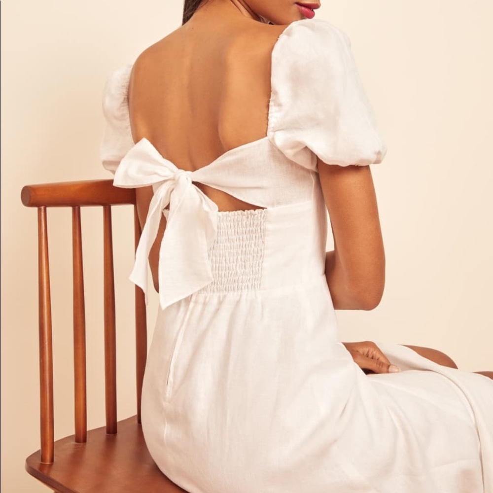NWOT Reformation Denver Dress White - Picture 4 of 8